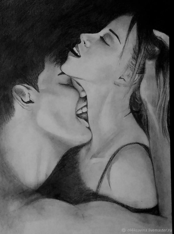 рисунок карандашом страсть