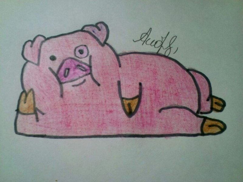 Пухля для срисовки карандашом