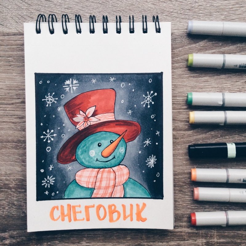 Рисунки маркерами для начинающих