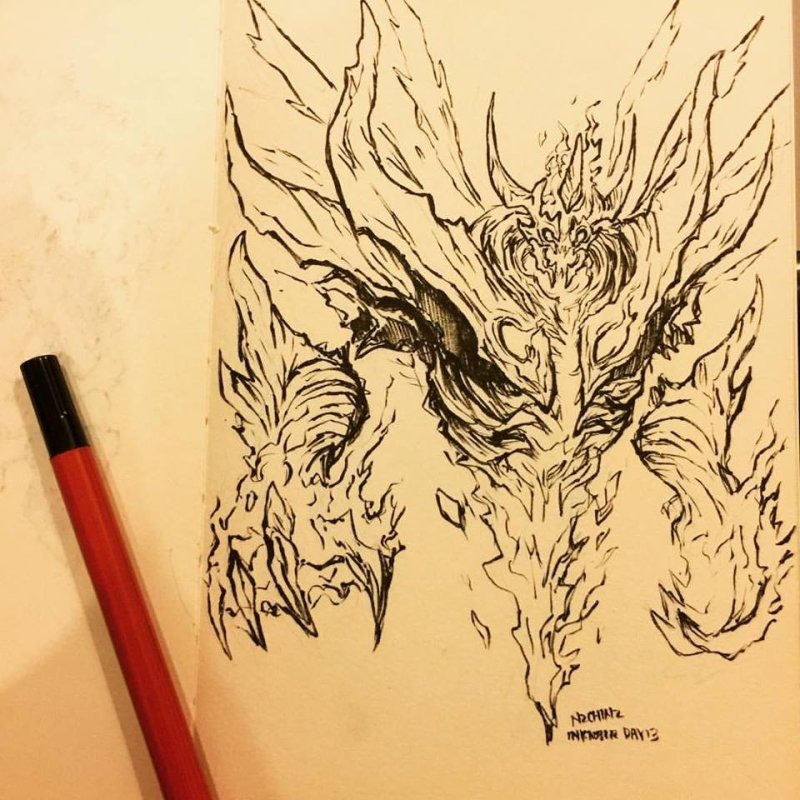 Shadow Fiend Dota 2 тату