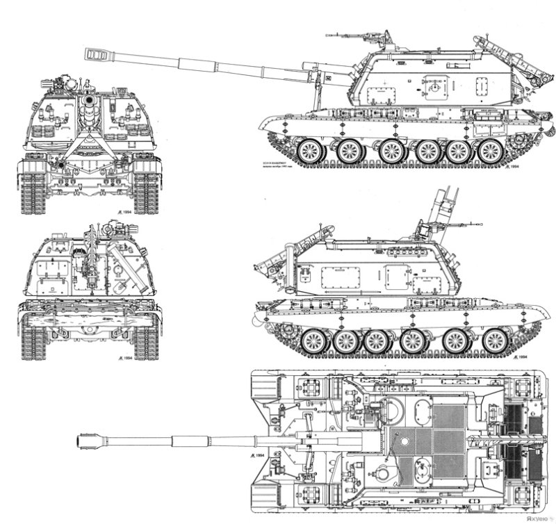 Самоходная гаубица 2с19 Мста-с