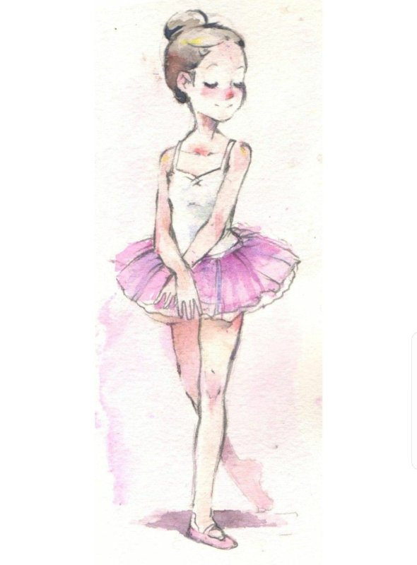 Балерина рисунок