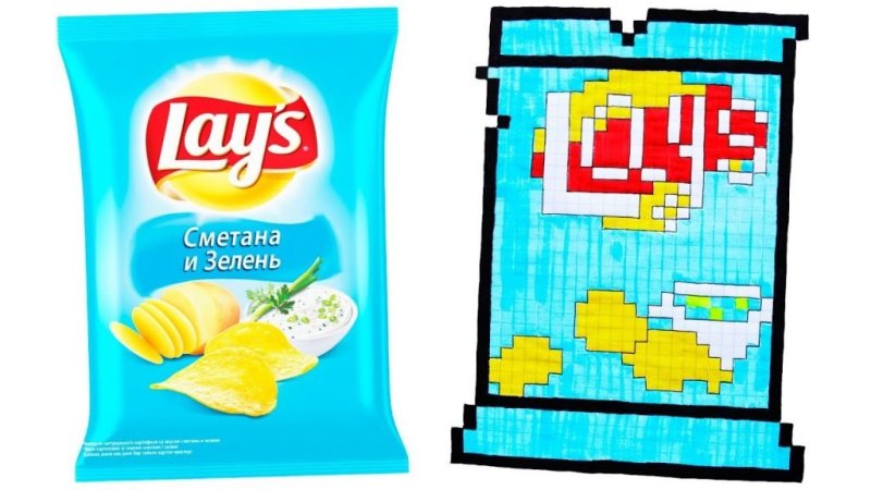 Нарисовать чипсы