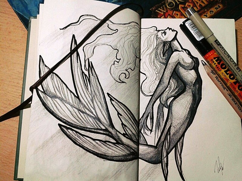 Рисунки для срисовки в скетчбук