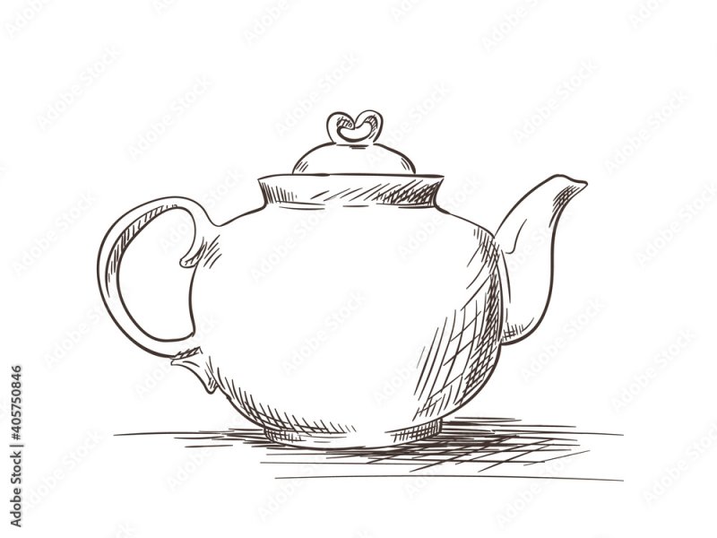 Чайник рисунок