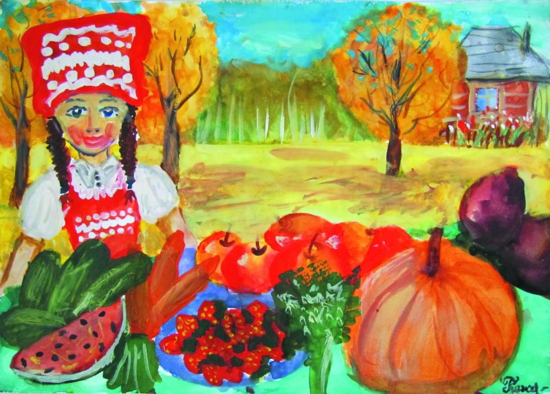 Осенняя ярмарка рисунок