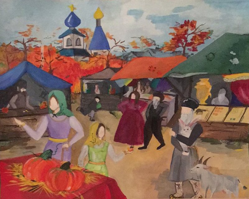 Осенняя ярмарка картины
