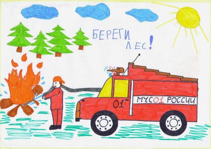 Рисунки по гражданской обороне для детей