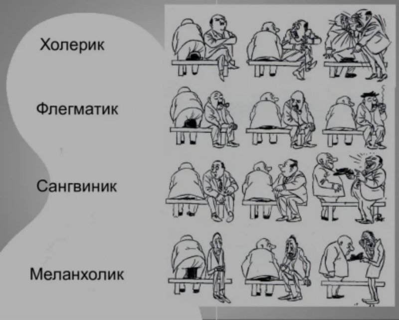 Темперамент холерик сангвиник флегматик меланхолик