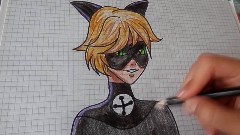 Супер кот рисунок