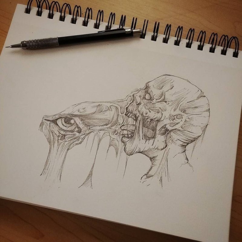 Рисунки монстров карандашом