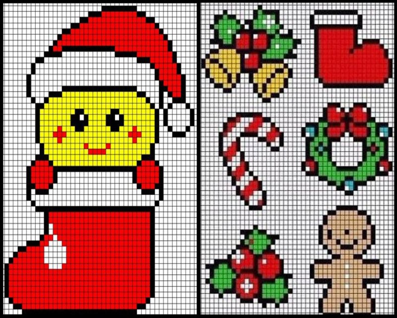 Рисунки по клеточкам небольшие