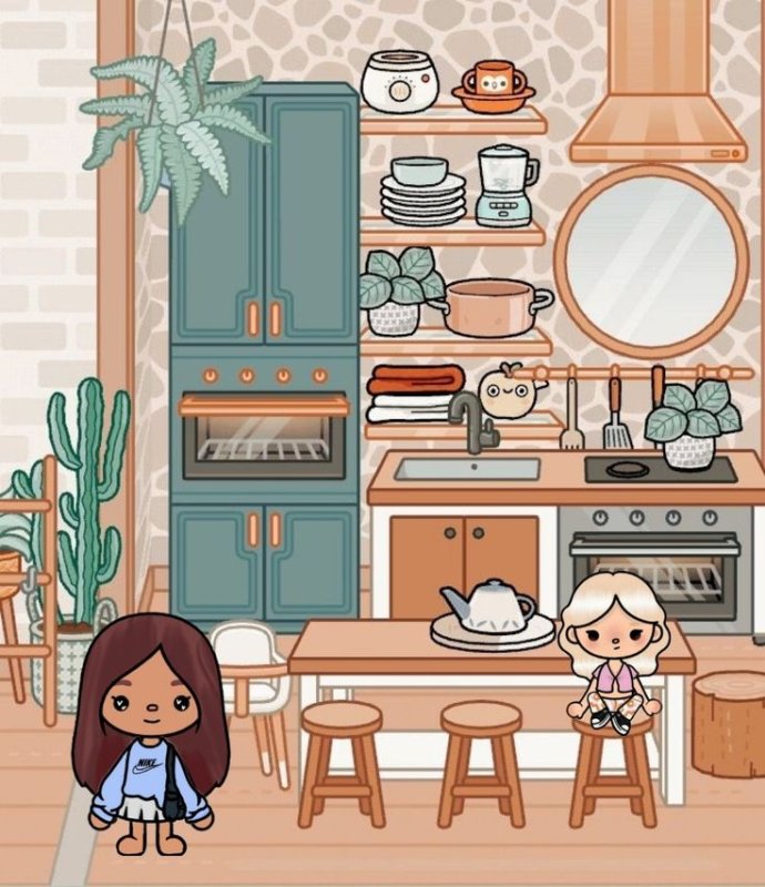 Aesthetic Room toca boca кухня