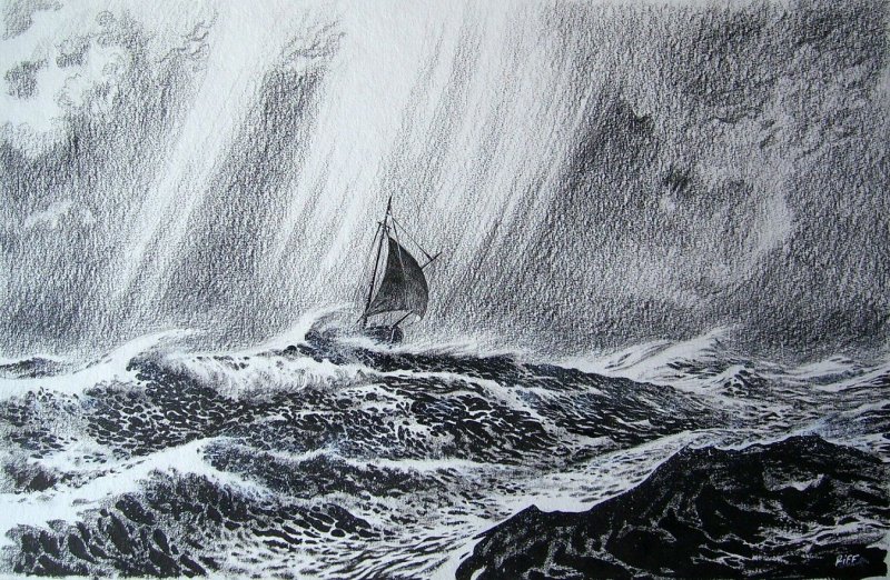 Море рисунок