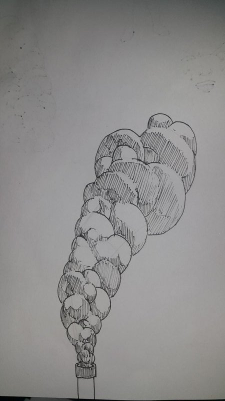Нарисованный дым