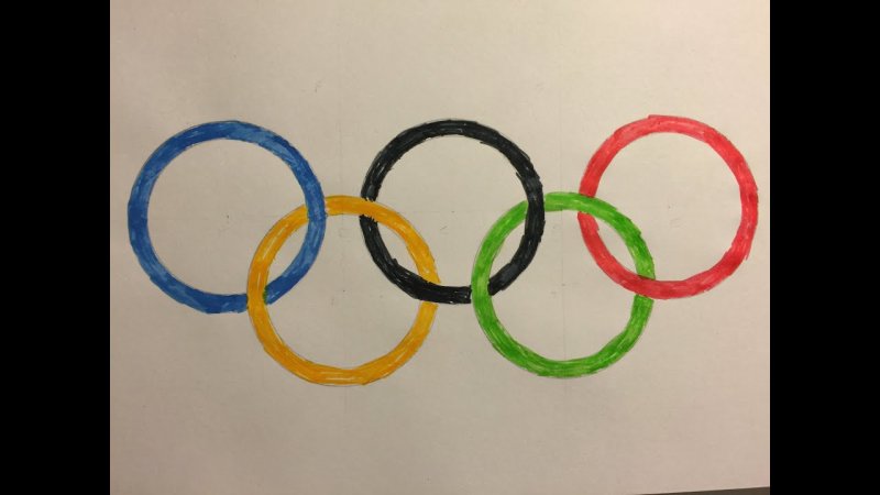 Олимпийские кольца рисунок