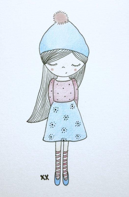 Рисунки для срисовки легкие для девочек