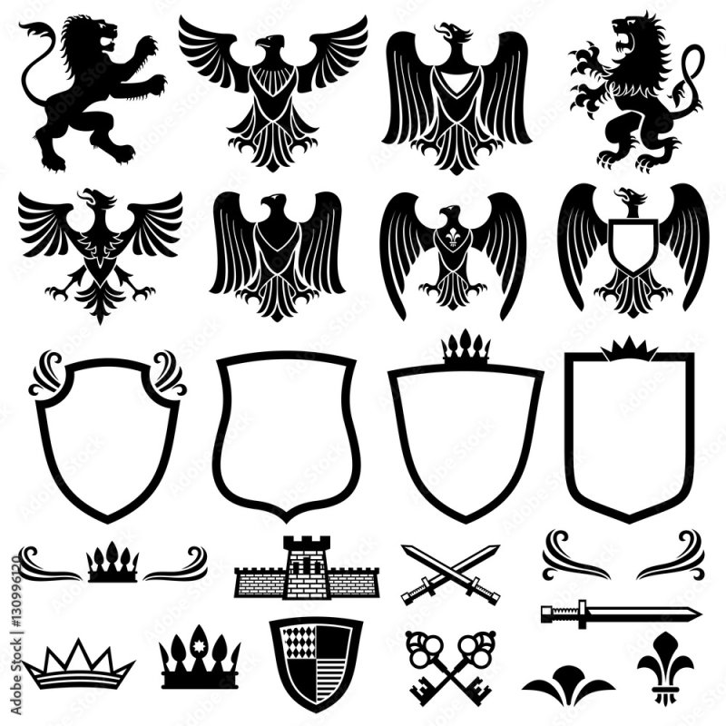 Векторные геральдические элементы