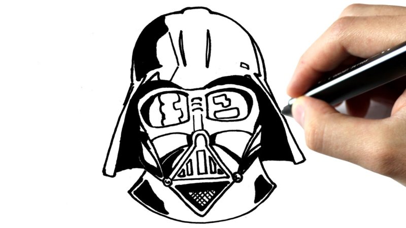 Шлем Дарта Вейдера вектор