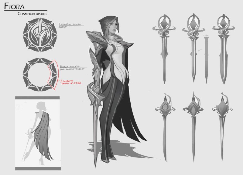 League of Legends Fiora Concept