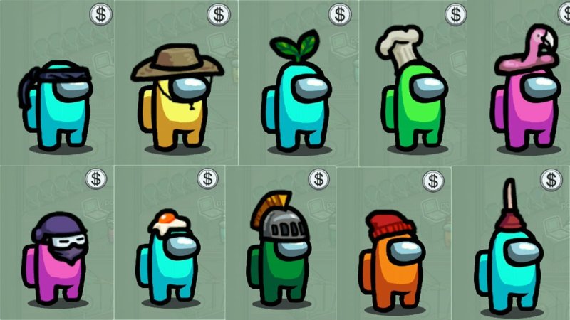 Шапки из игры among us