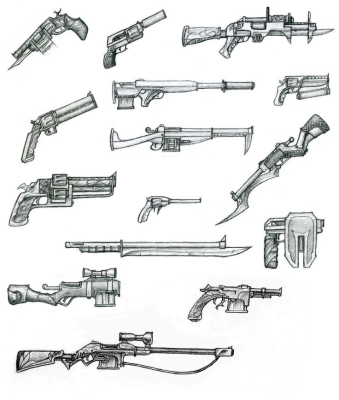 Рисунки оружия
