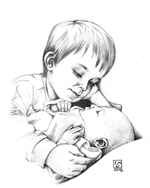 Брат рисунок