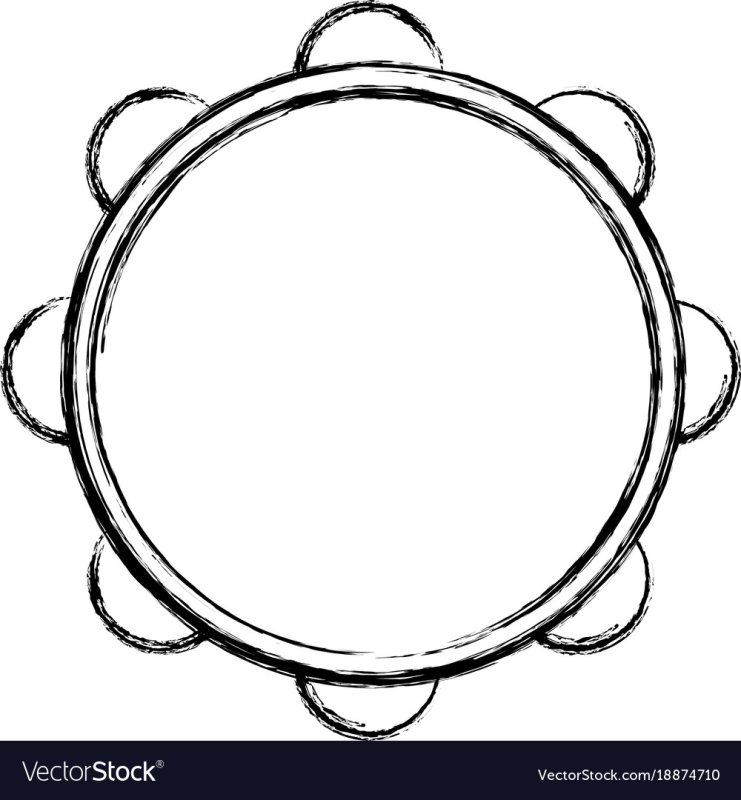 Бубен раскраска