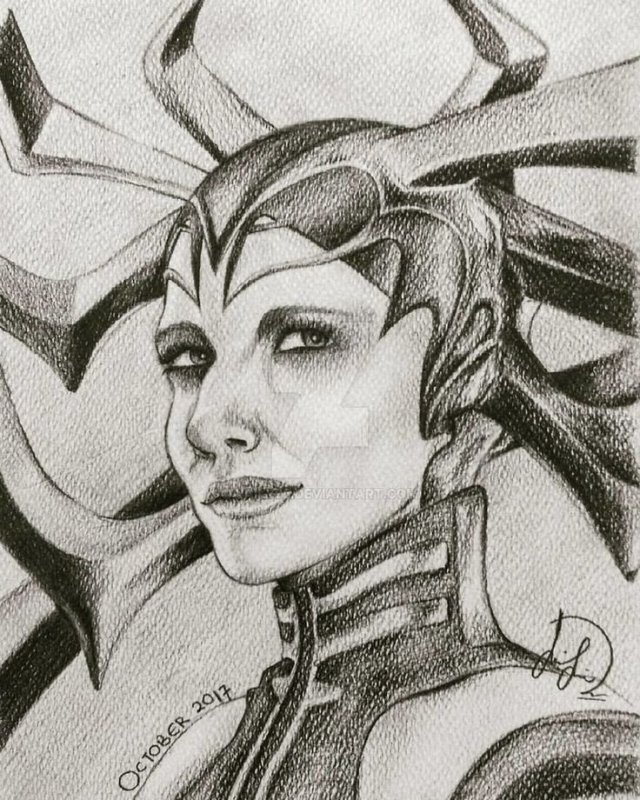 Рисунки Marvel Хела
