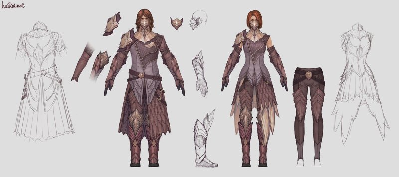 Dragon age Origins Эльфийская броня