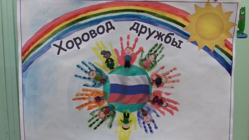 Детский рисунок хоровод дружбы