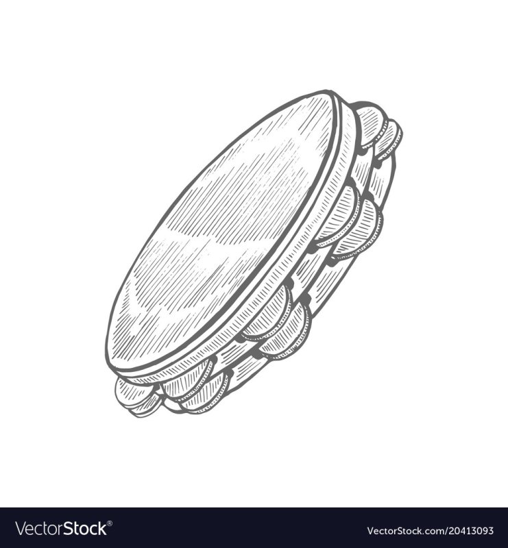 Бубен чб