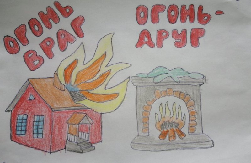 Рисунок на тему пожарная безопасность