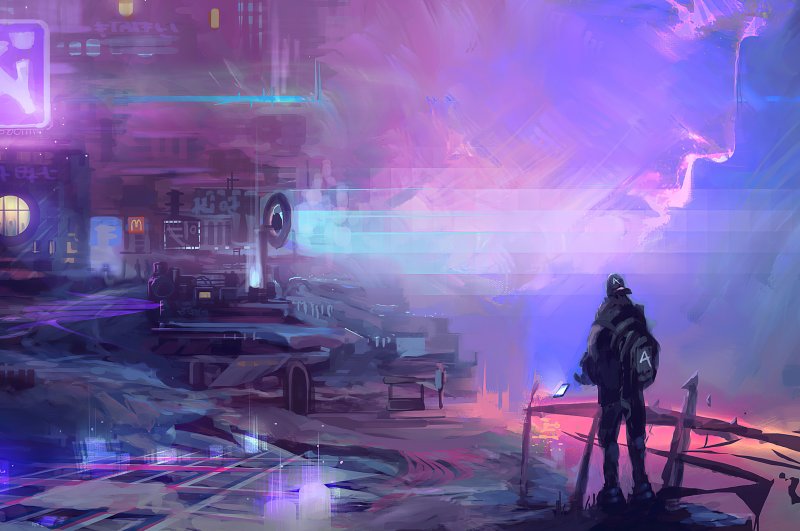 Киберпанк 2077 город