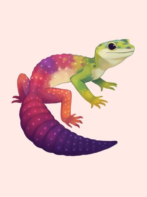 Ящерица эублефар арт