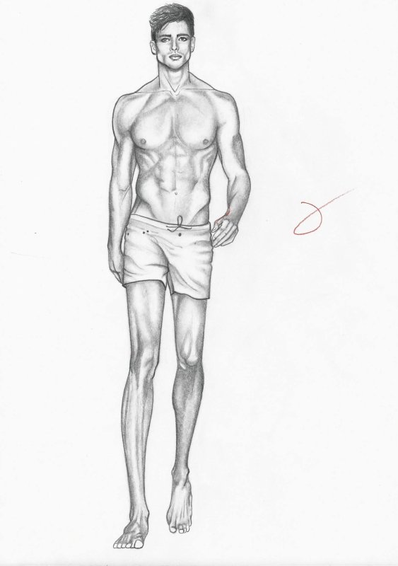 Мужчина рисунок