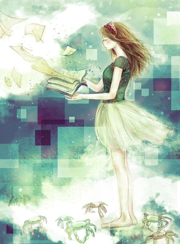 девушка иллюстрация