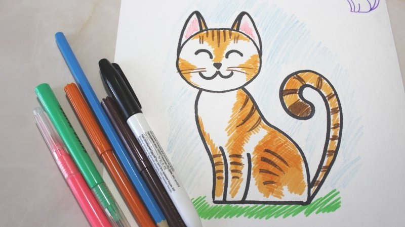 Рисование фломастерами для детей
