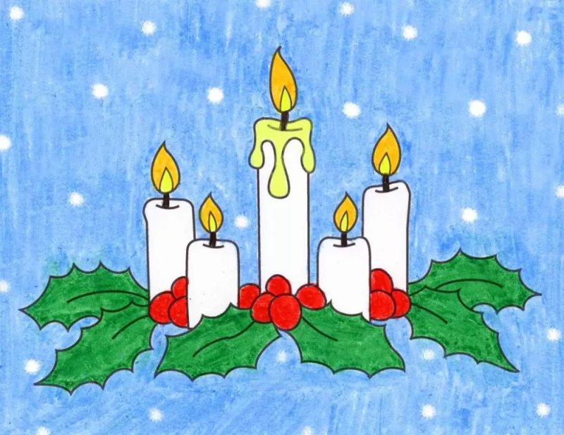 Рождество рисунок