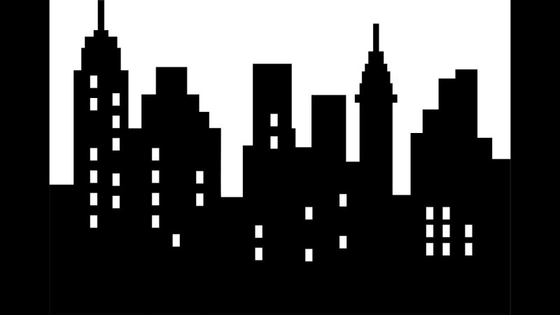 City in Winter vectors