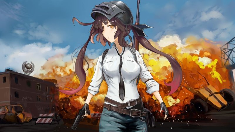 PUBG В стиле аниме