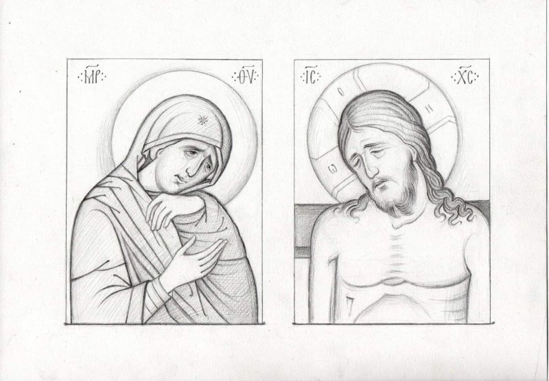 Икона рисунок