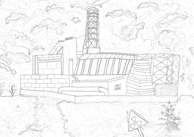 Раскраски ЧАЭС Припять