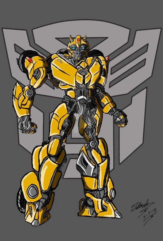 Transformers Бамблби Bumblebee Art