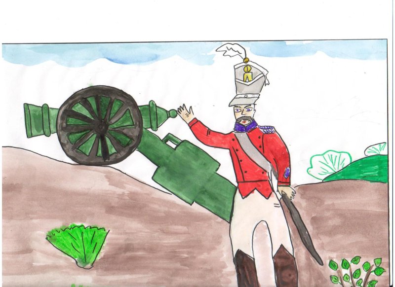 Война 1812 Бородинское сражение рисунок