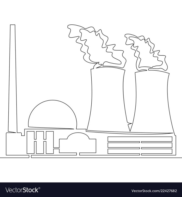 Атомная станция Нововоронеж раскраска