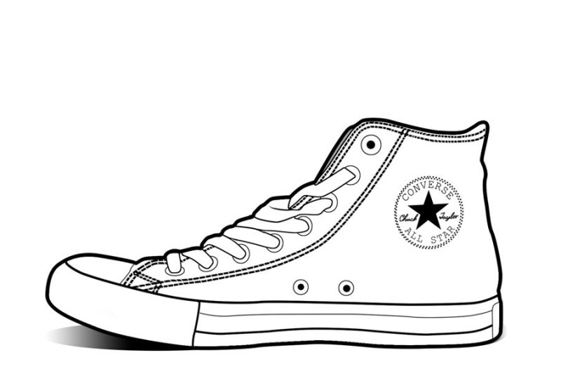 Кеды конверс рисунок