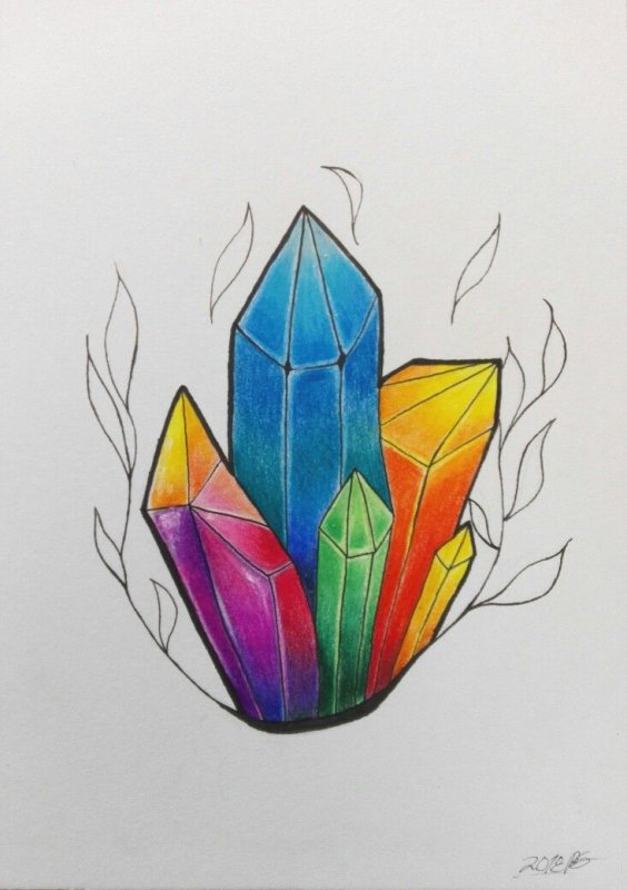 Кристалл рисунок
