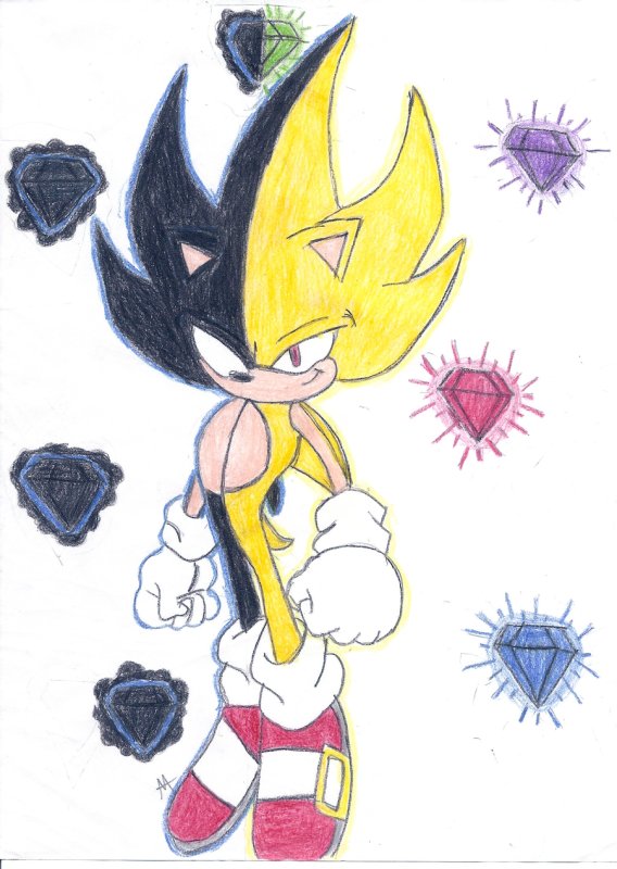 Супер дарк Соник золотой