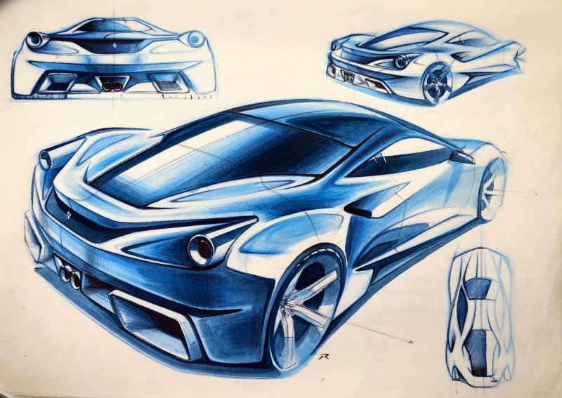 Эскиз автомобиля